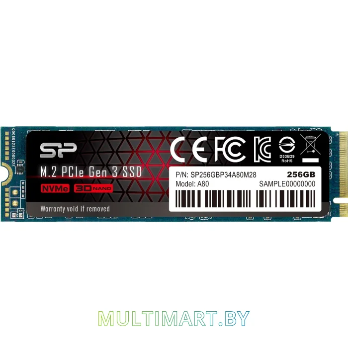 SSD диск Silicon-Power P34A80 256GB SP256GBP34A80M28